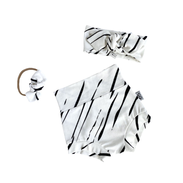 Zebra Stripe Bummies and/or Headbands