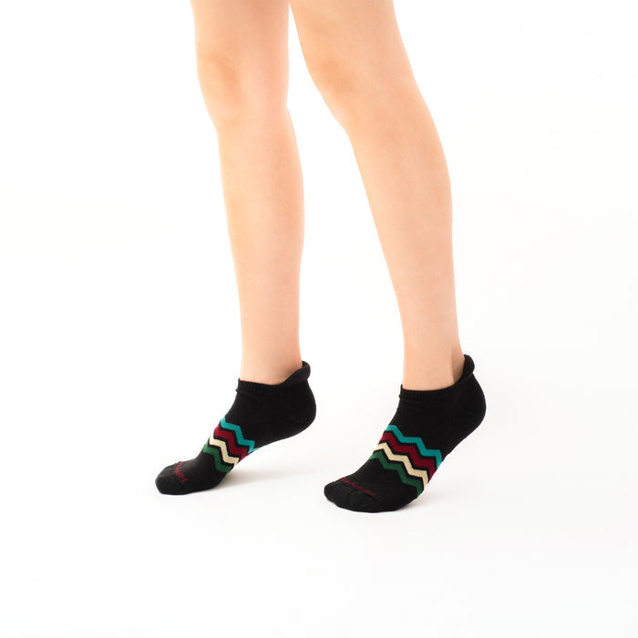 Black Ankle Socks with Blister Tab