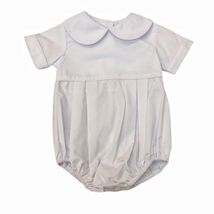 Zuccini White Broadcloth Boy Bubble