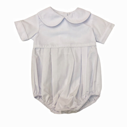 Zuccini White Broadcloth Boy Bubble